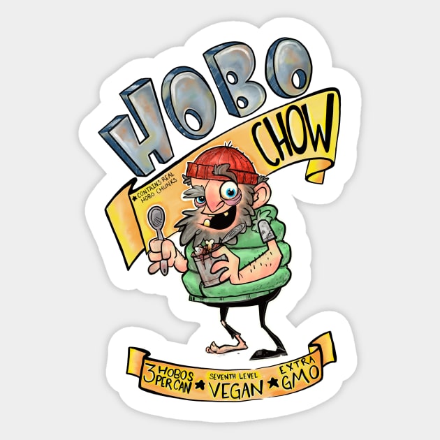 Hobo Chow Sticker by Thingergy